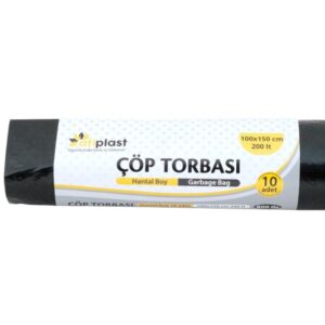Atiplast Hantal Çöp Torbası 100x150 Siyah 1000 Gr
