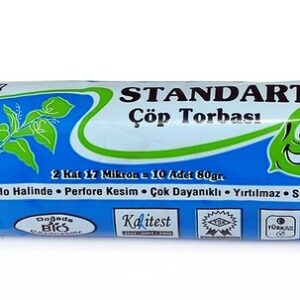 Kazanç Standart Büyük Mavi Çöp Torbası 65x80 Cm 10 Lu 50 Paket