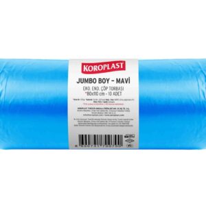 Koroplast Ağır Sanayi Çöp Torbası Jumbo 80x110 Cm Mavi 800 Gr
