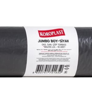 Koroplast Eko Sanayi Çöp Torbası Jumbo 80x110 Cm Siyah 600 Gr