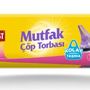 Koroplast Güçlü Çöp Torbası Mutfak 63x70 Cm Kulplu 15 Li