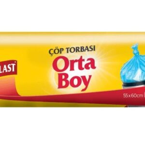 Koroplast Güçlü Çöp Torbası Orta Boy 55x60 Cm Mavi 15 Li