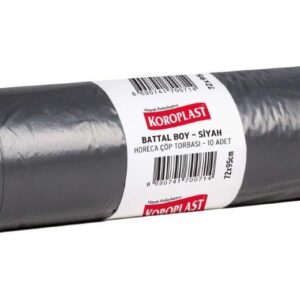 Koroplast Horeca Çöp Torbası Battal 72x95 Cm Siyah 210 Gr